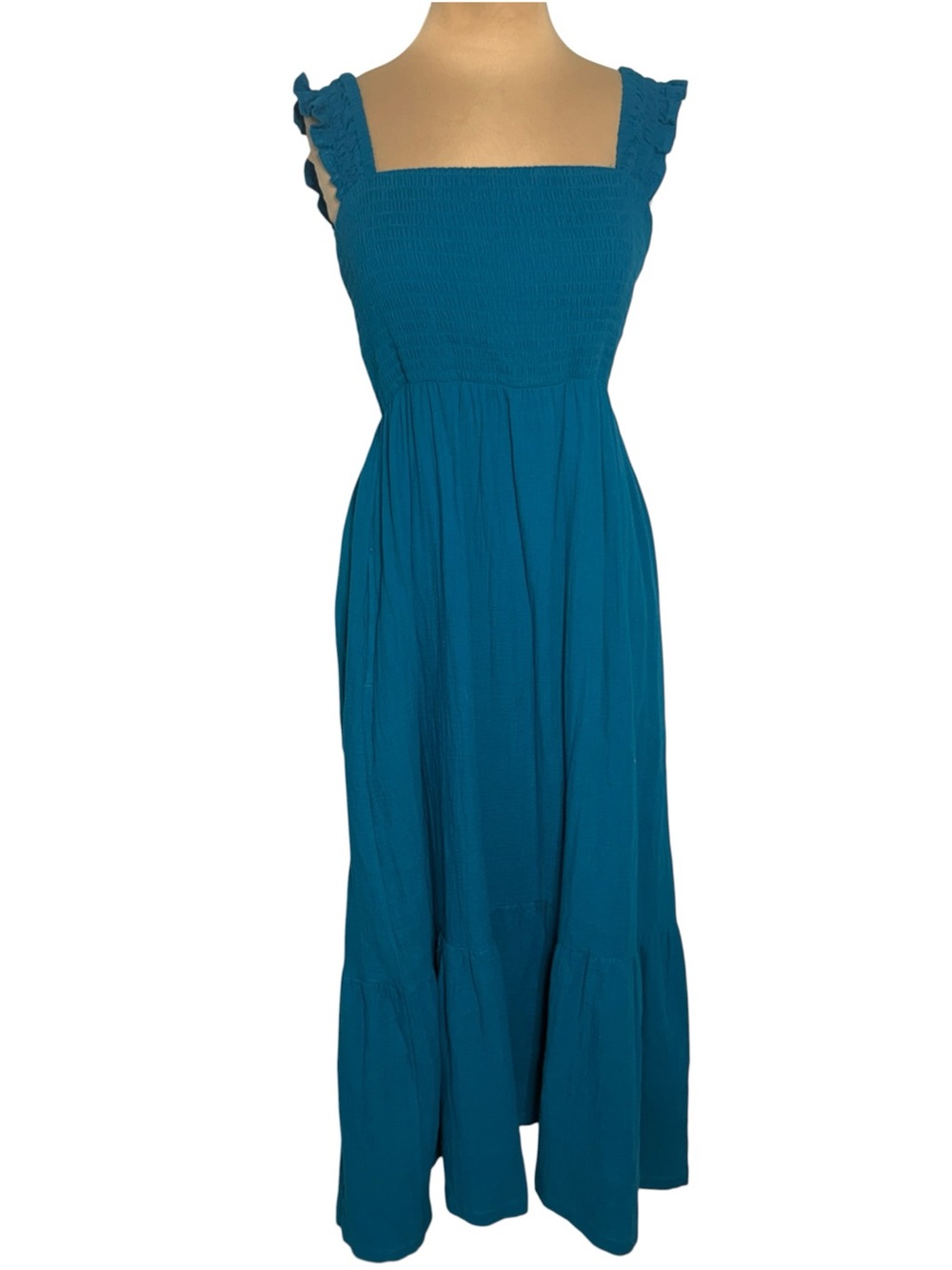 Soma Invisible Support Tiered Maxi Bra Dress Deep Poseidon Blue Size L NWT - Picture 2 of 7